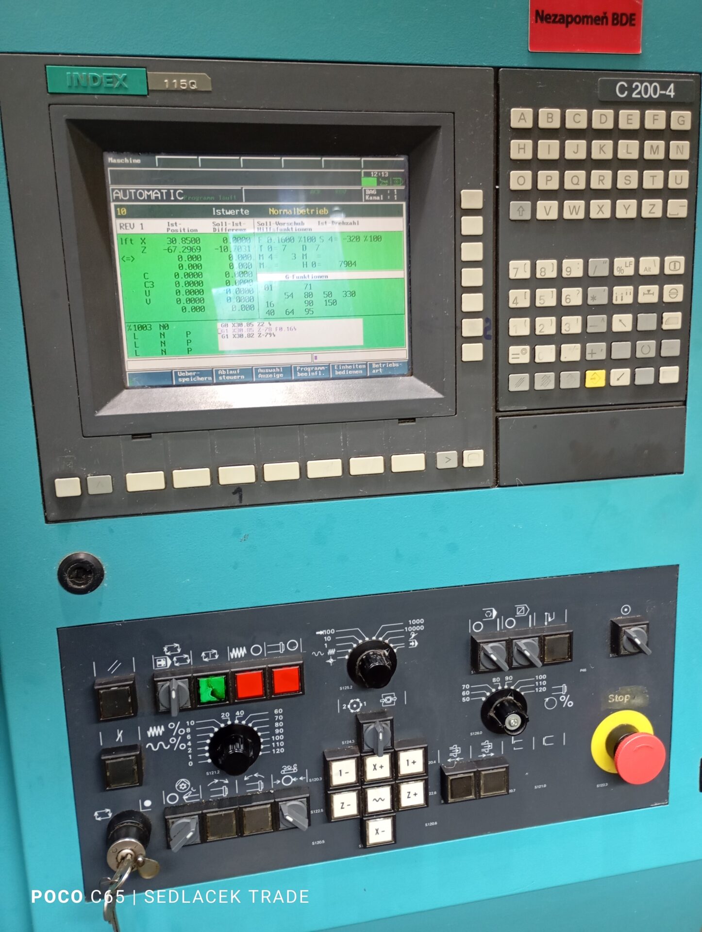 Prodej CNC soustruhu INDEX G200 6 index g 200 5