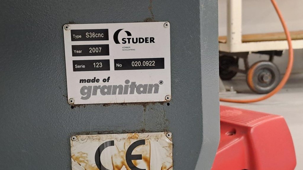 STUDER S36 CNC – Precizní bruska pro náročné 6 Studer S36 CNC 6