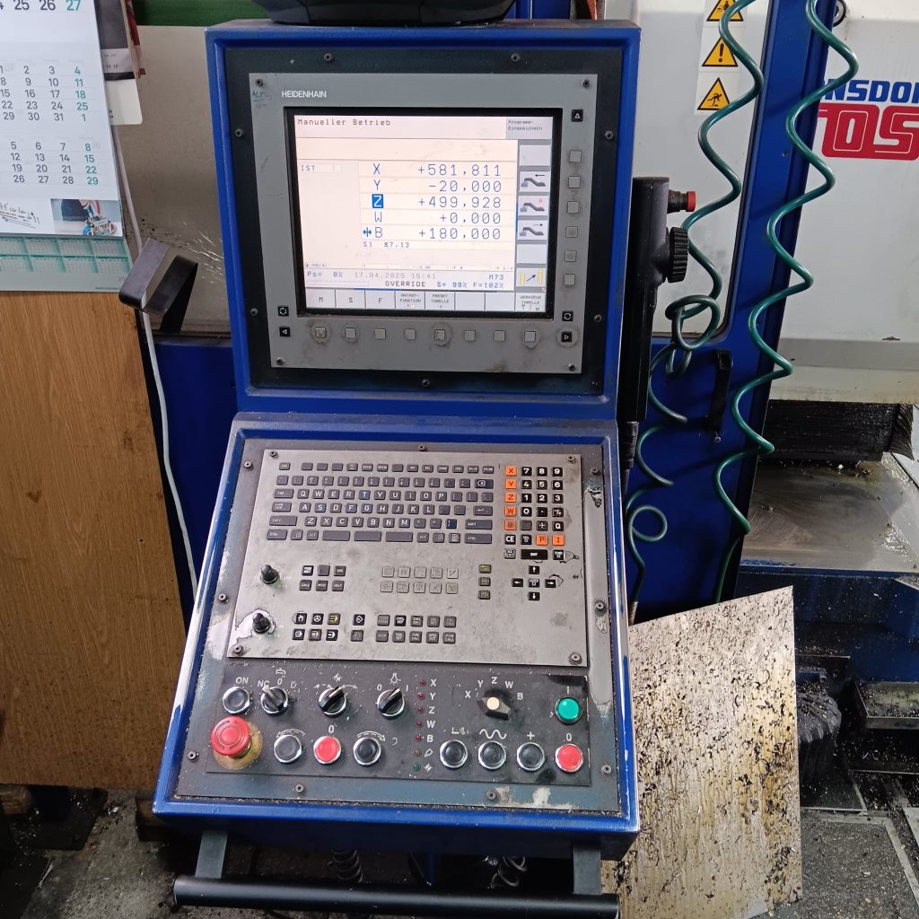 🛠️ Nabídka k prodeji: TOS VARNSDORF WH 105 CNC – výkonný horizontální vyvrtávací stroj s řízením Heidenhain TNC530 7 Tos Varnsdorf WH 105 CNC 6